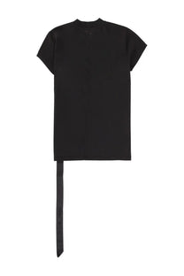 Drkshdw women’s small black short-sleeved t-shirt with long matching fabric tie from bottom hem