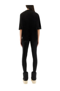 Drkshdw women’s walrus shirt black oversized short-sleeved top with relaxed fit and subtle side seam detailing