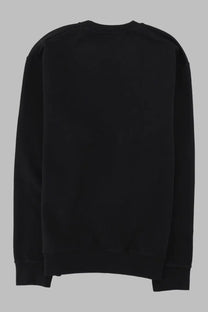 Dsquared2 men’s felpa graffiti cool fit black crewneck sweatshirt with ribbed cuffs and hem made of soft fabric