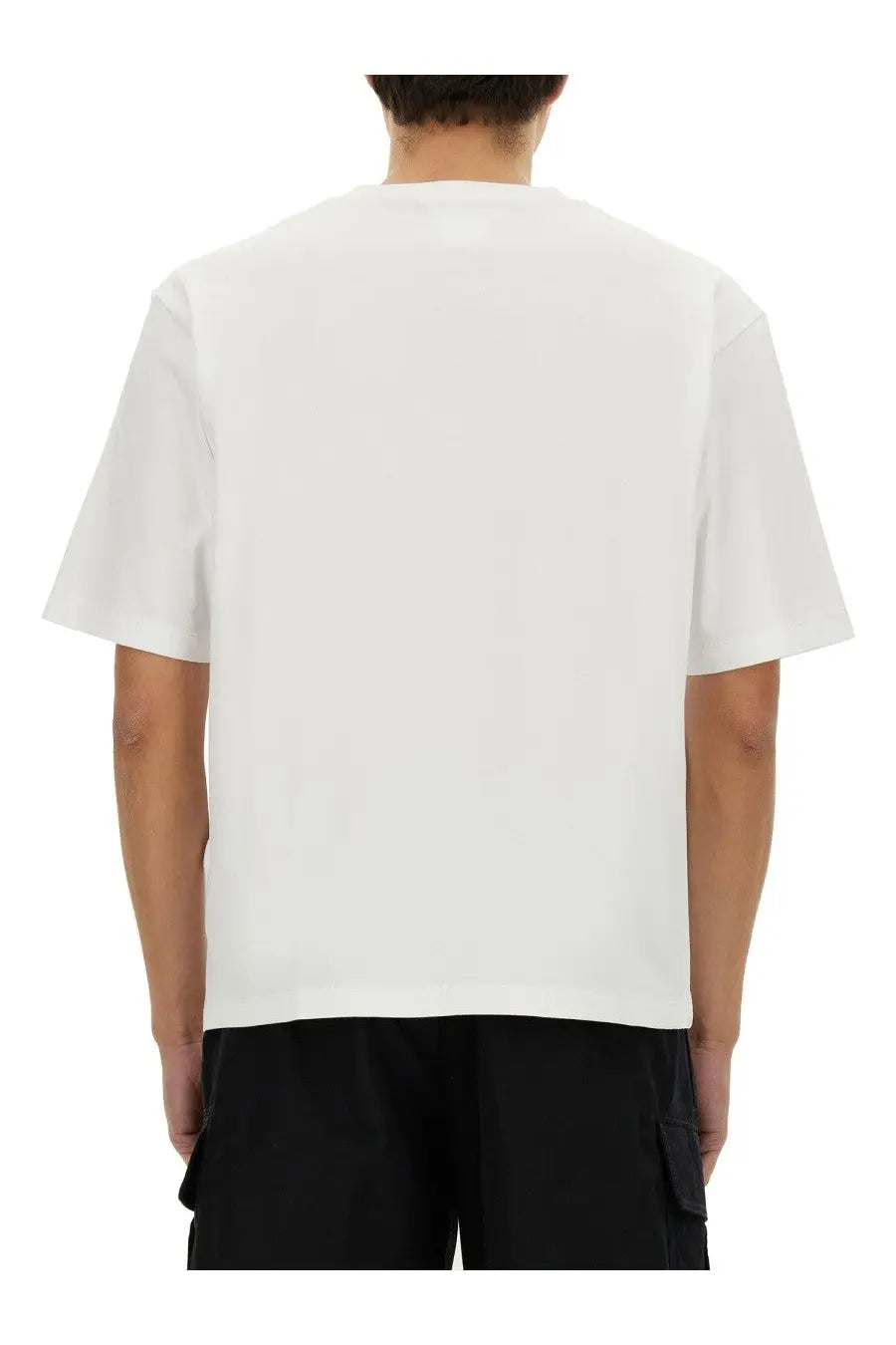 Dsquared2 men’s icon new generation oversized white short-sleeved t-shirt with relaxed fit and crew neckline