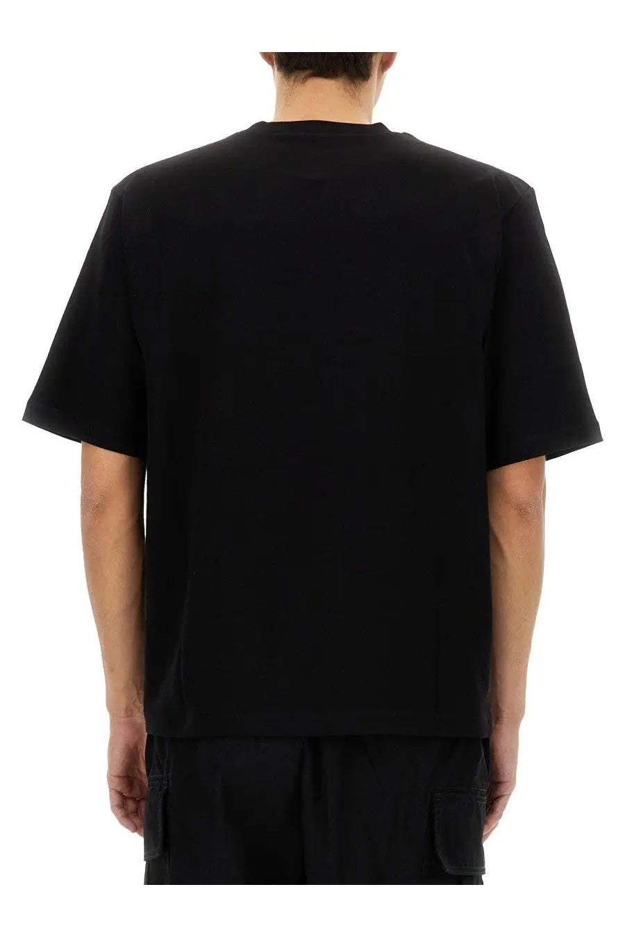 Dsquared2 men’s icon new generation black short-sleeved crew neck cotton t-shirt front view