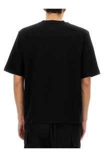 Dsquared2 men’s icon new generation black short-sleeved crew neck cotton t-shirt front view