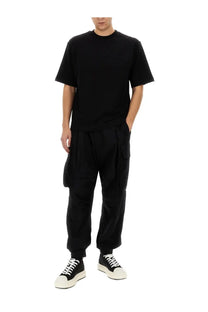 Black y-3 crewneck t-shirt with short sleeves and relaxed fit in dsquared2 mens icon new generation shirt black design