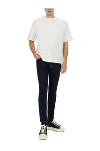 Dsquared2 men’s icon new generation white oversized cotton t-shirt with crew neck and relaxed fit