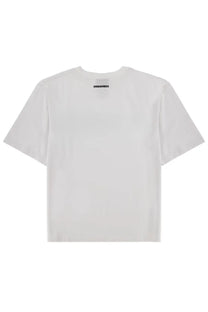 White dsquared2 men’s short-sleeved t-shirt with minimalist design and subtle logo at the neckline