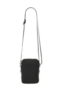 Dsquared2 men’s black nylon crossbody bag with adjustable strap and minimalist design for everyday use
