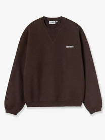 Carhartt Wip Men's Ebbert Cotton Blend Sweatshirt Brown