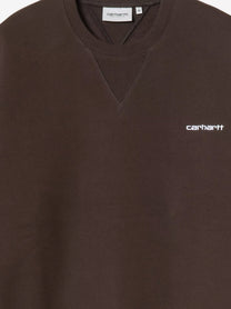 Carhartt Wip Men's Ebbert Cotton Blend Sweatshirt Brown
