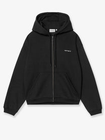 Carhartt Wip Men's Ebbert Zip up Hoodie Black