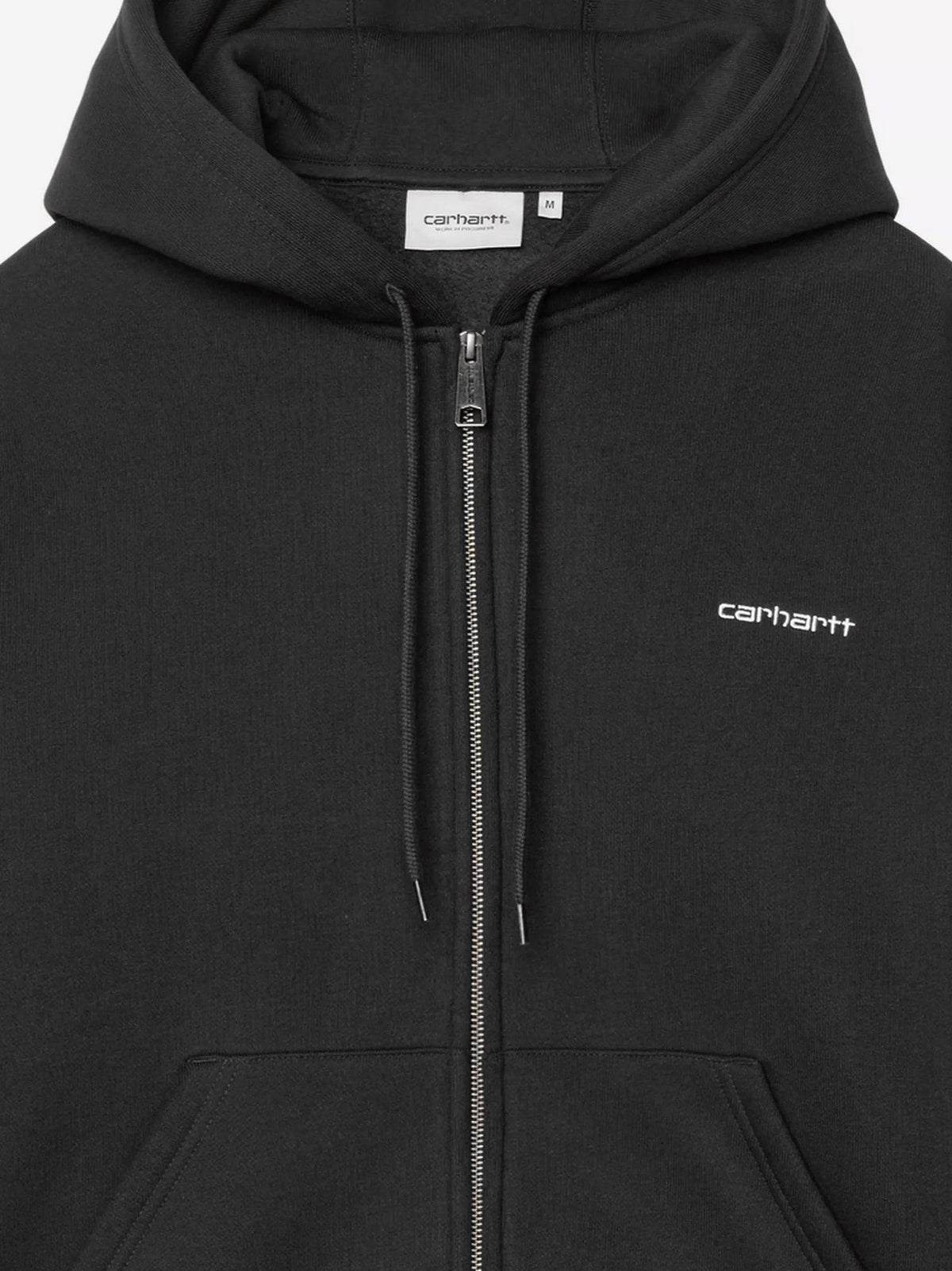 Carhartt Wip Men's Ebbert Zip up Hoodie Black