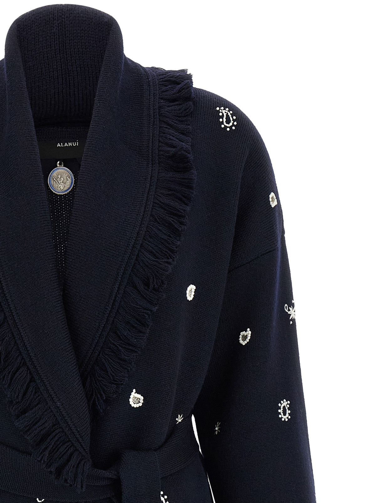 Alanui Echoes of the Bandana Cardigan Blue