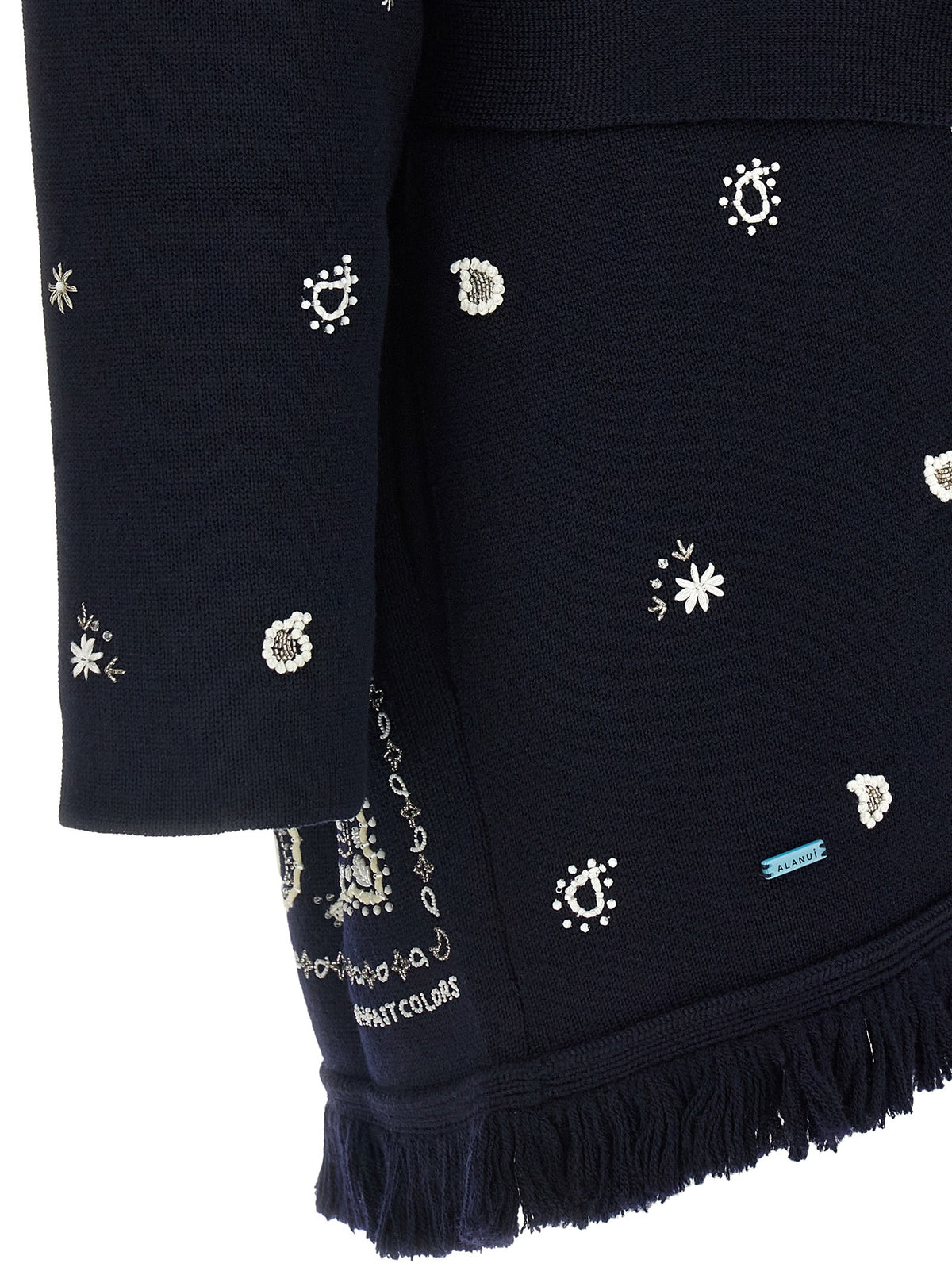Alanui Echoes of the Bandana Cardigan Blue