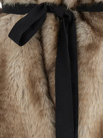Nude Lucy Eco Fur Stole Beige