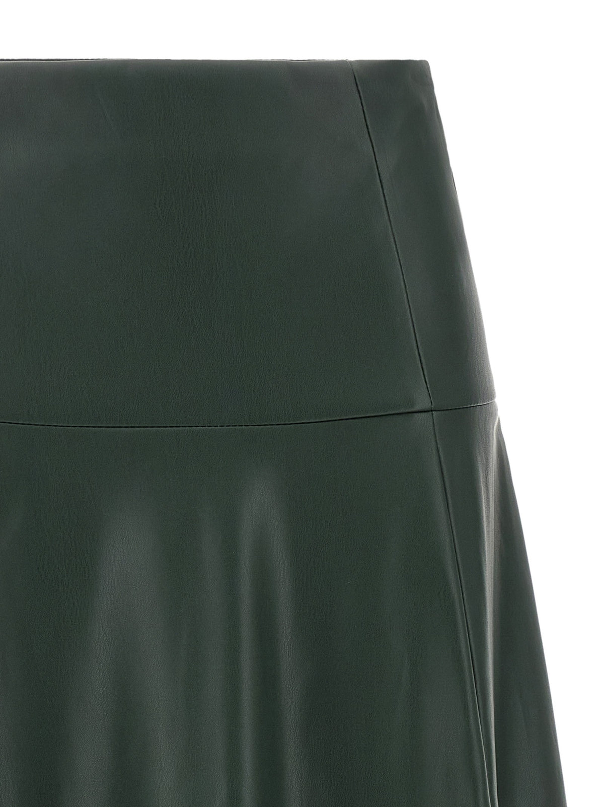 Nude Lucy Eco Leather Skirt Green