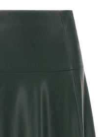 Nude Lucy Eco Leather Skirt Green