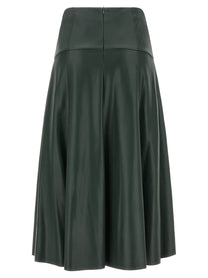 Nude Lucy Eco Leather Skirt Green