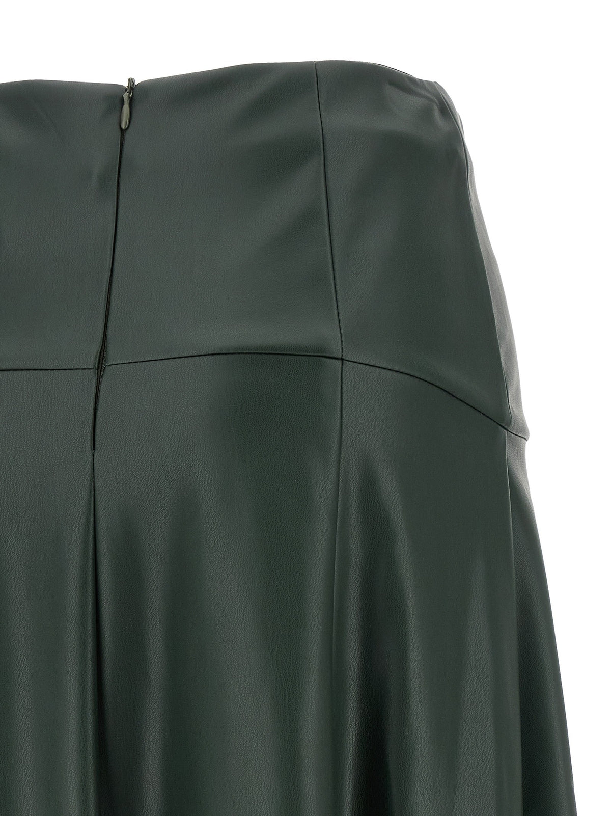 Nude Lucy Eco Leather Skirt Green