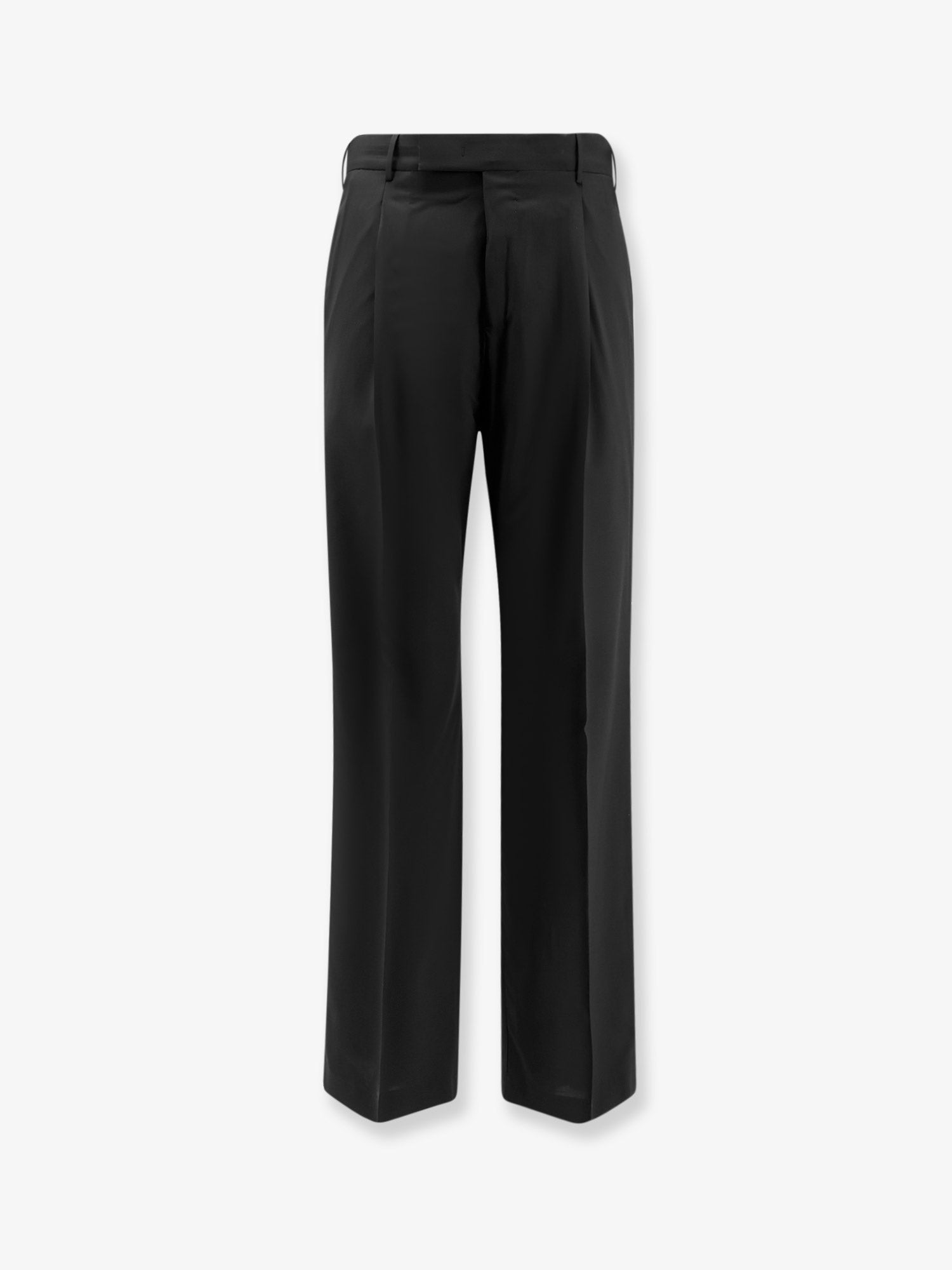 Pt Torino Men's Edge Quindici Virgin Wool Trousers Black