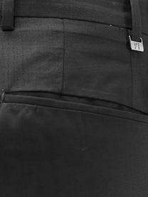 Pt Torino Men's Edge Quindici Virgin Wool Trousers Black