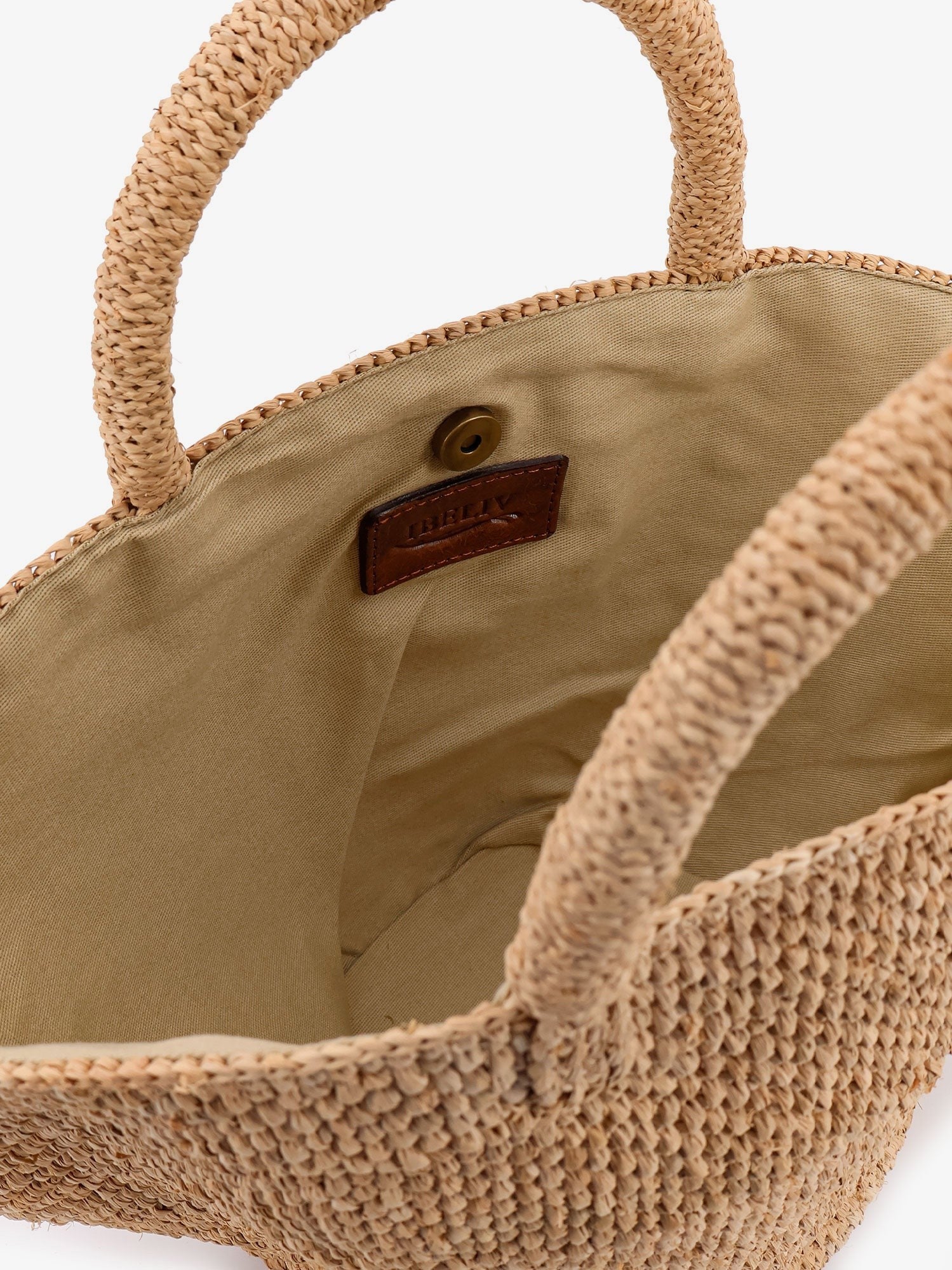 Ibeliv Women's Ela Raffia Handbag TEA