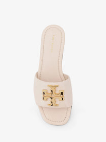 Tory Burch Women's Eleanor Leather Flat Sandals White