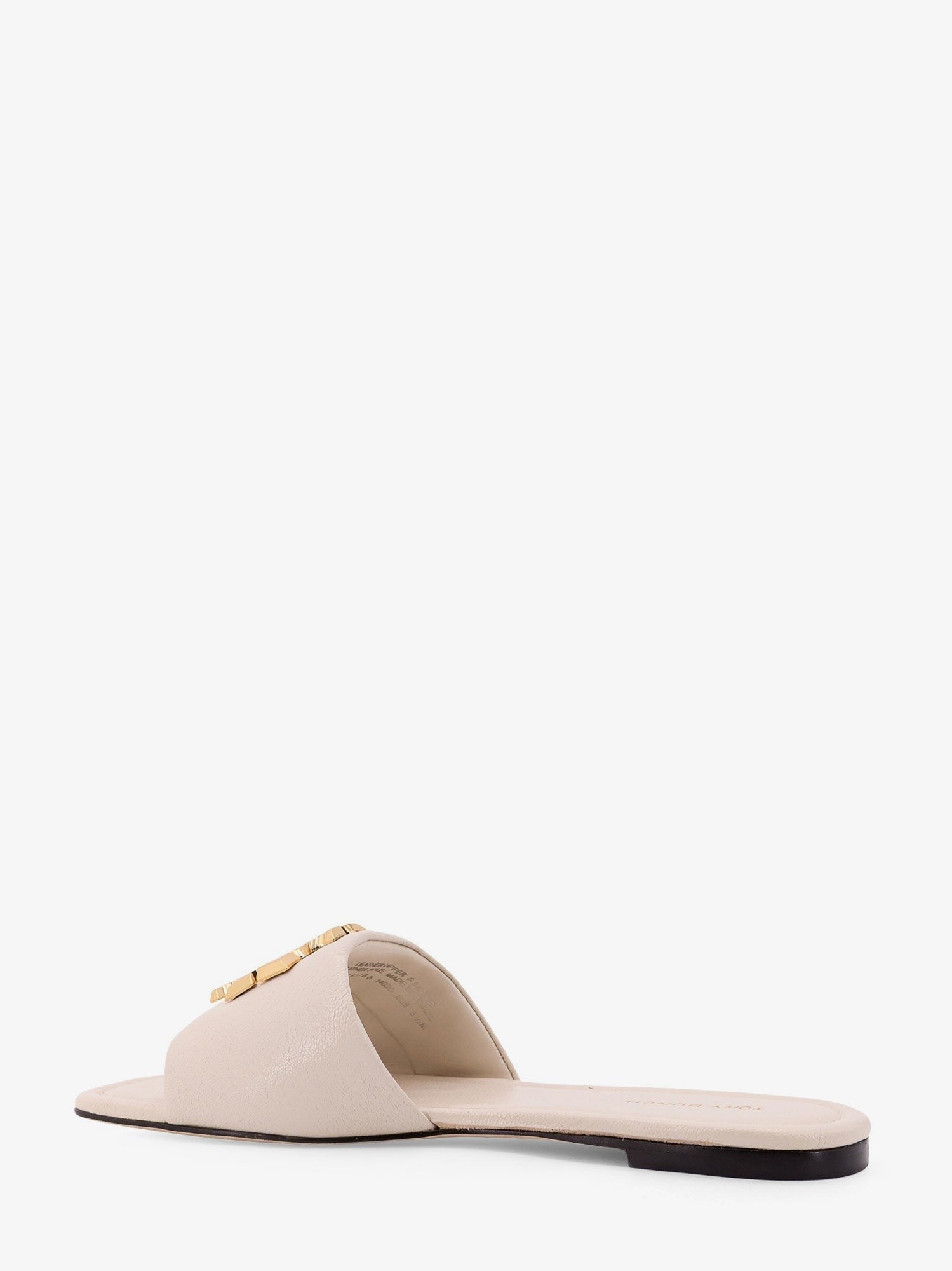 Tory Burch Women's Eleanor Leather Flat Sandals White