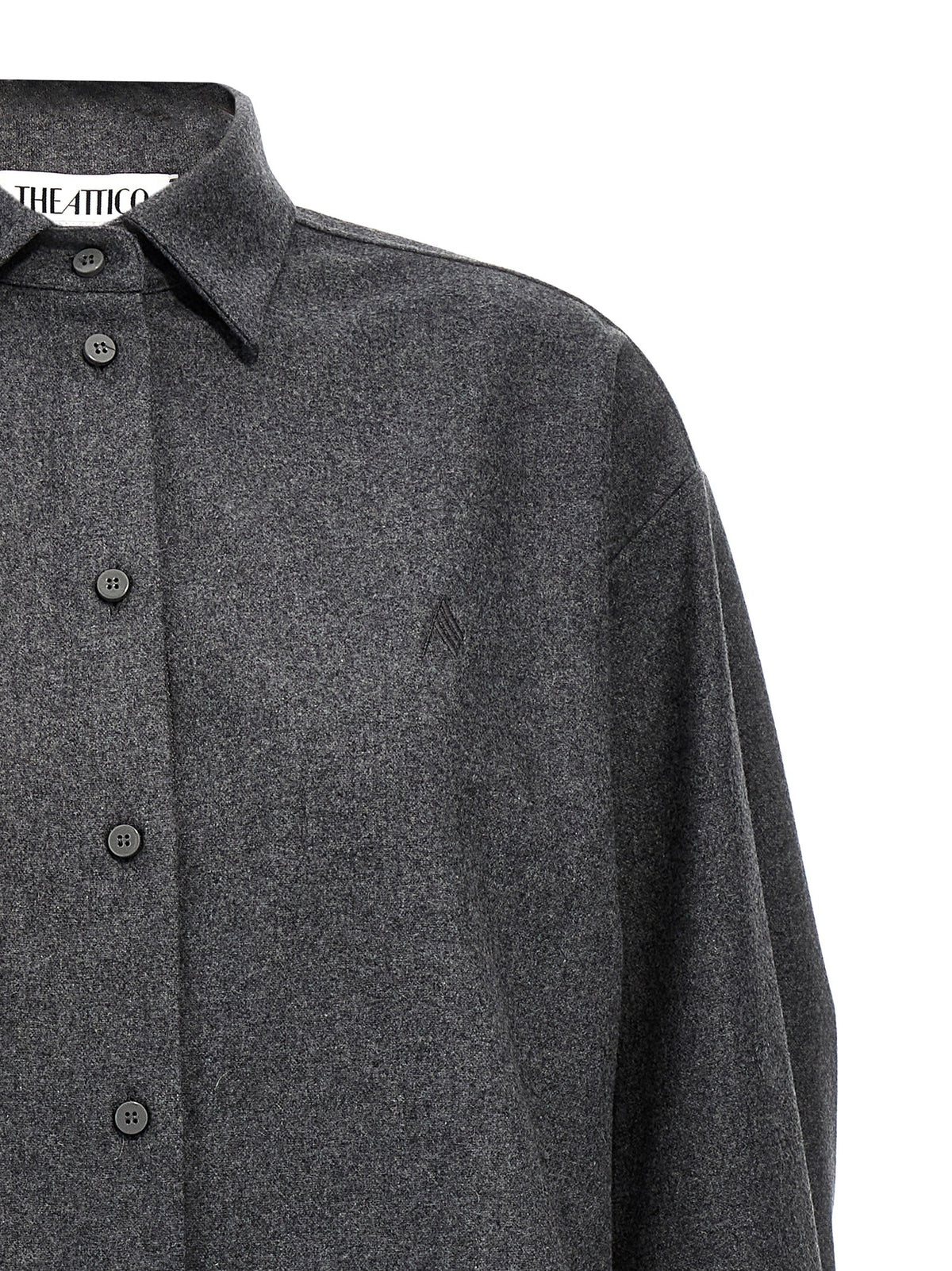 The Attico Eliza Shirt Grey