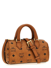 MCM Ella Boston Mini Handbag Brown