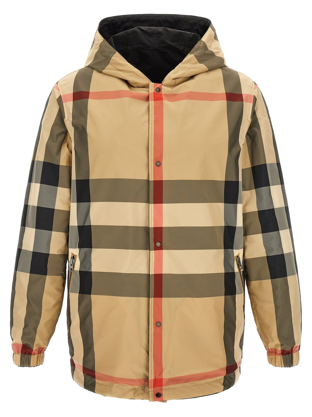 Burberry Elmhurst Hooded Reversible Jacket Black