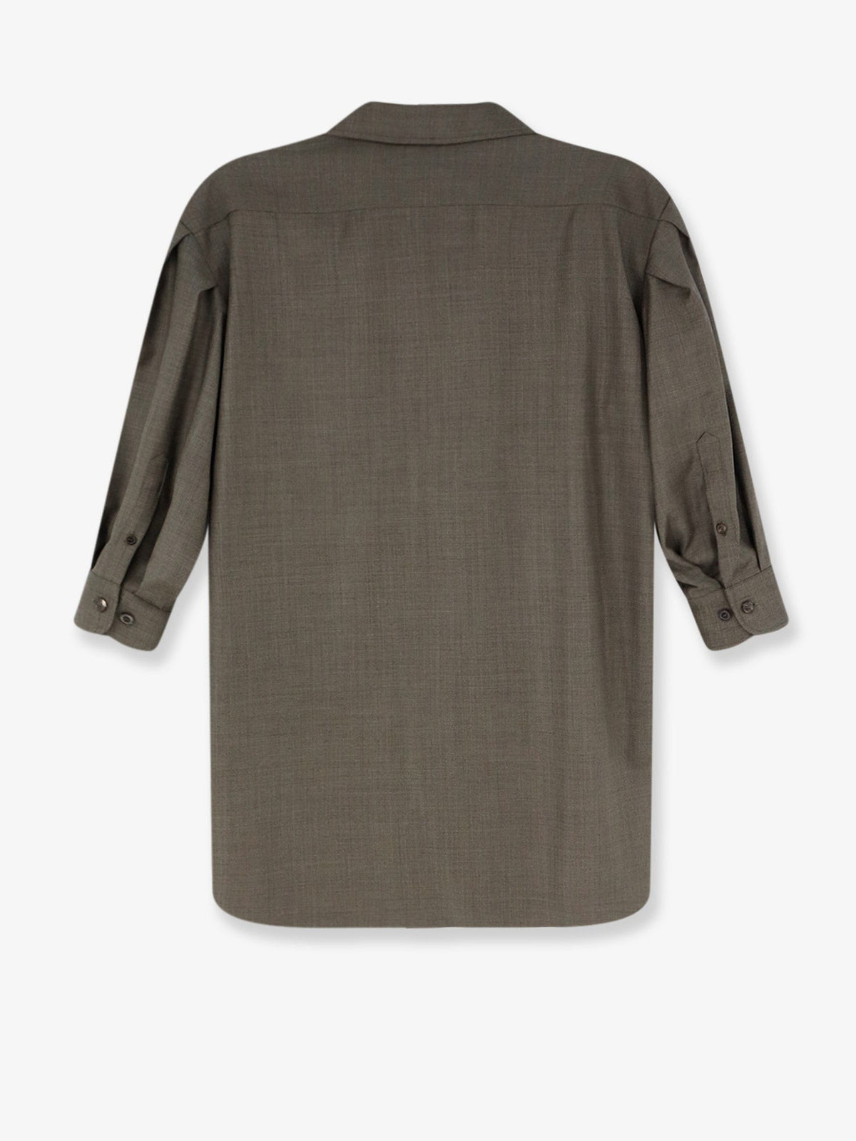 Loro Piana Women's Elyse Virgin Wool Shirt Brown