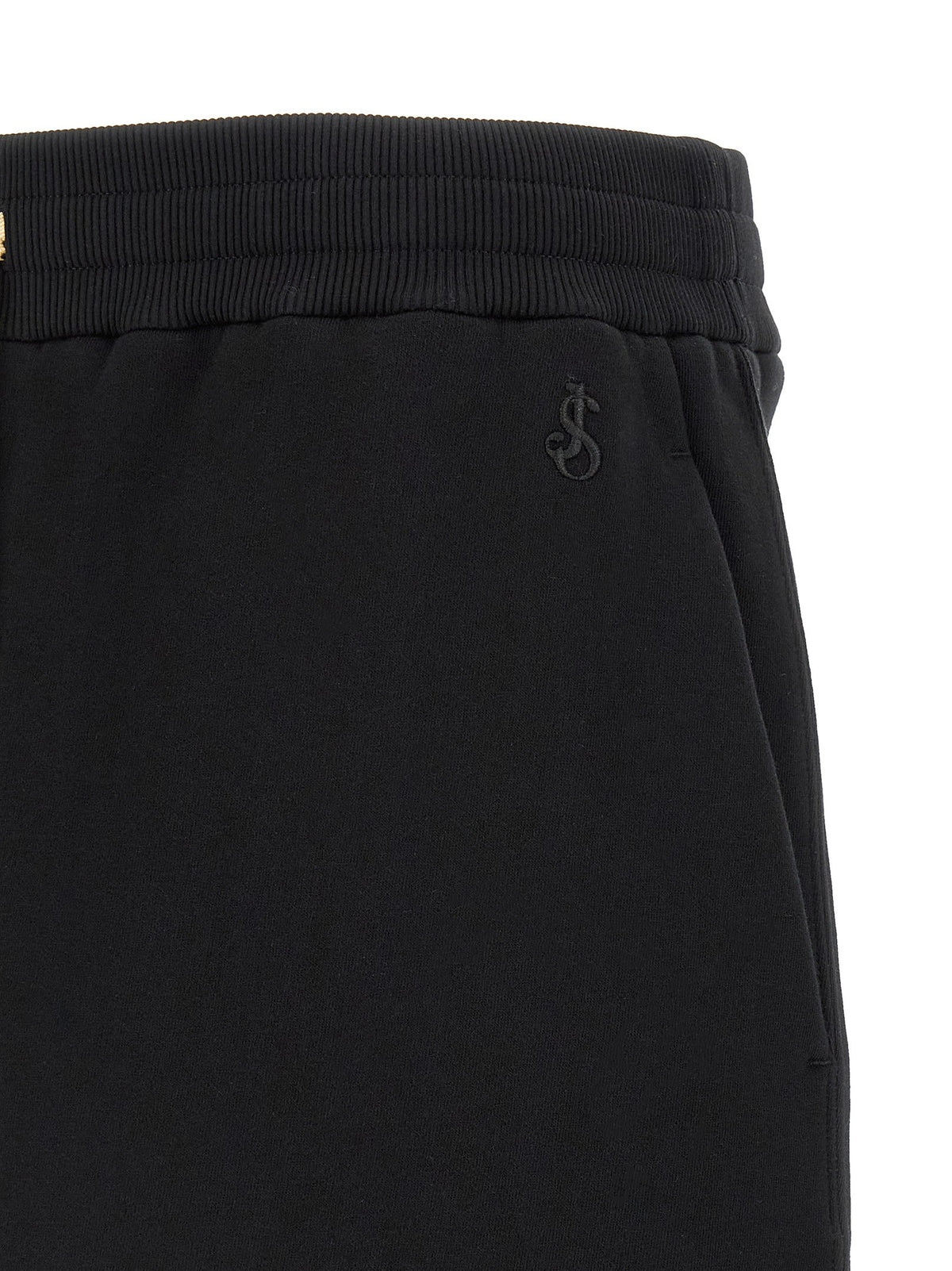 Jil Sander Embroidered Bermuda Shorts Black