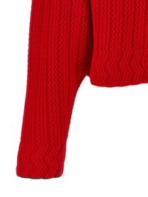 Chloé Embroidery Cardigan Red