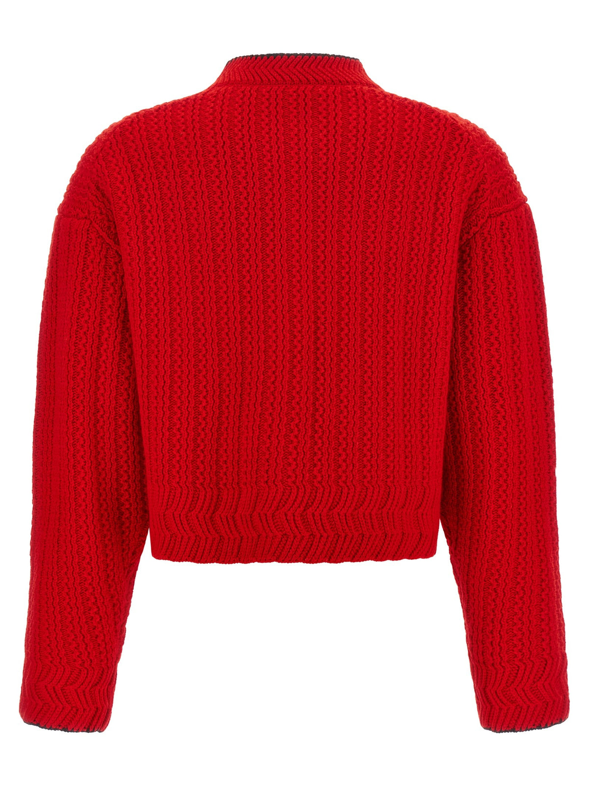 Chloé Embroidery Cardigan Red