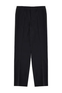 Emporio armani men’s pantalone slim fit black pleated trousers with a sleek tailored fit for formal wear