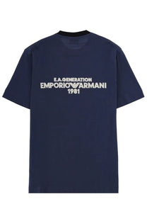 Navy blue Emporio Armani men’s shirt made from cotton blend ideal for formal and casual wear