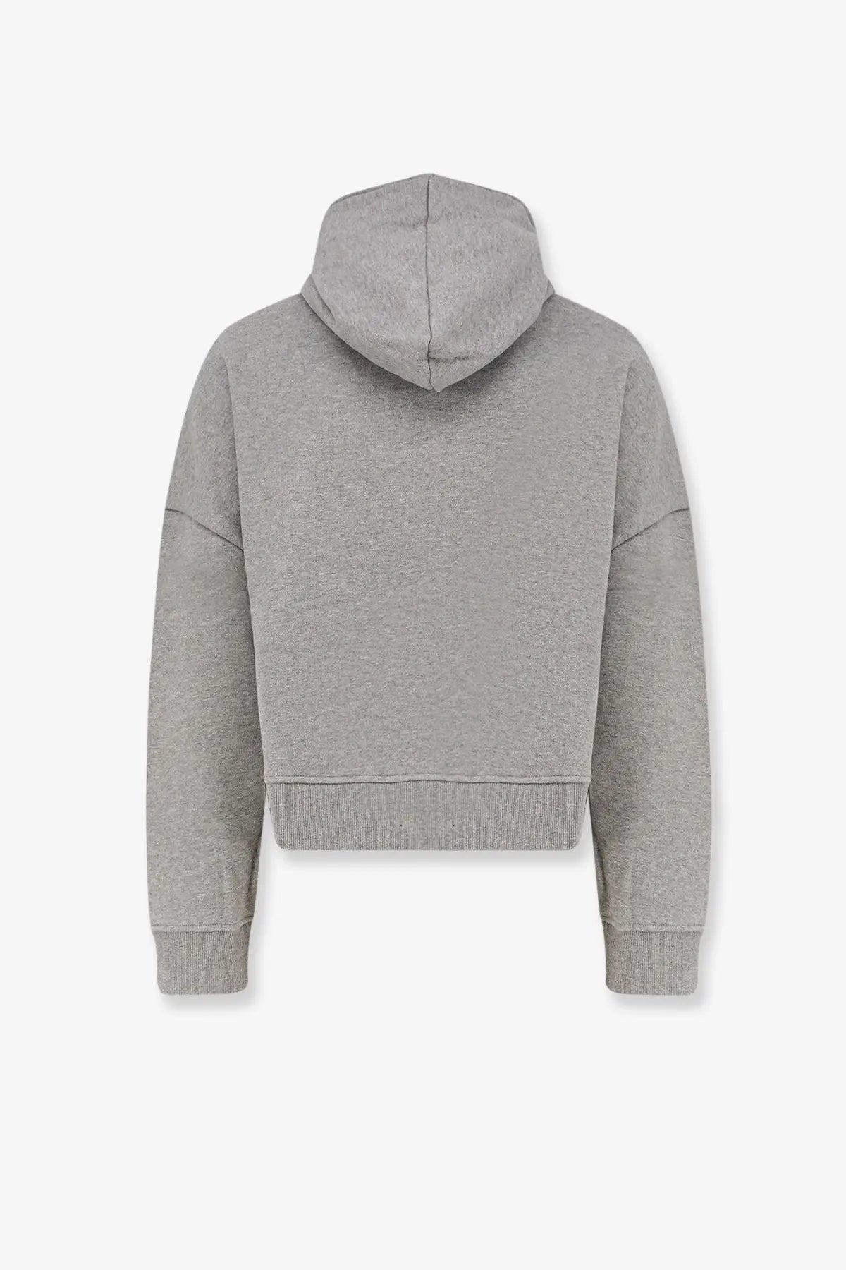 Entire Studios unisex eternal zip cotton sweatshirt grey with ribbed cuffs and hem in gray heathered cotton