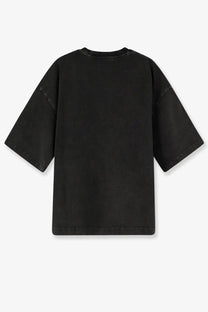 Entire studios unisex heavy boxy tee black oversized black t-shirt with relaxed fit and short sleeves