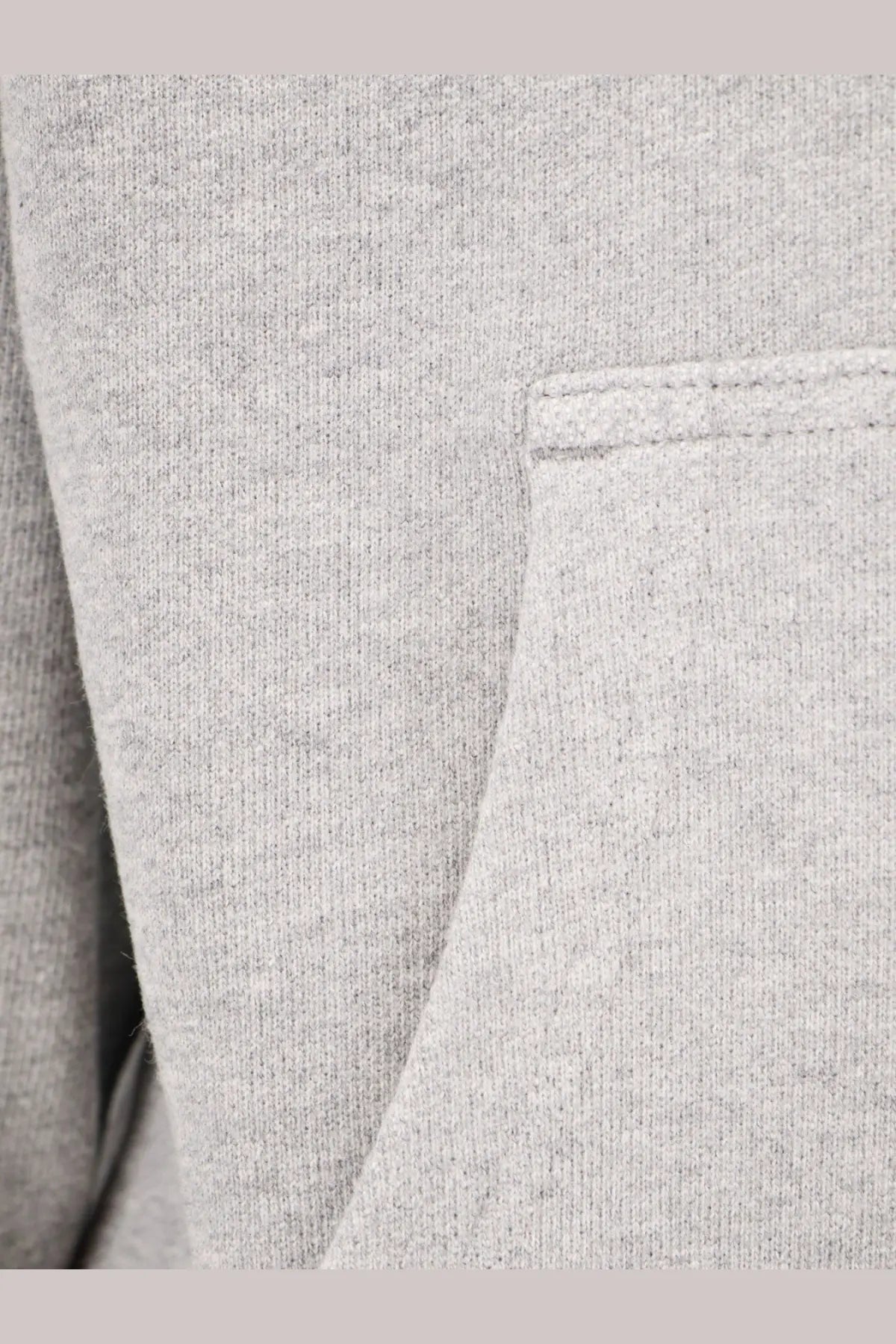 Entire studios unisex standard cotton sweatshirt grey with gray heathered cotton hoodie pocket and neatly stitched edges