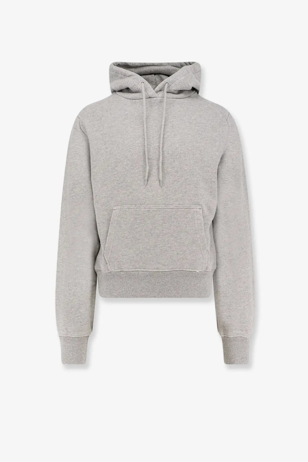 Entire Studios unisex standard cotton sweatshirt grey with a soft heather gray cropped hoodie and ribbed cuffs