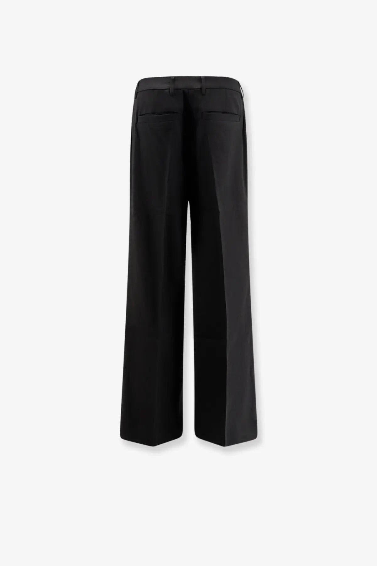 Entire Studios women’s father suiting wool trousers in black with a tailored fit and subtle creases