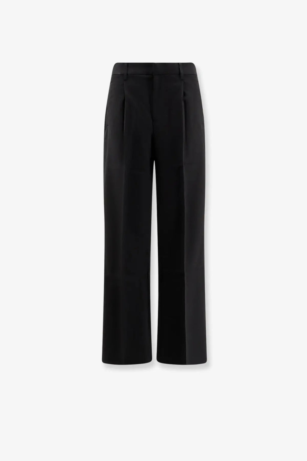 Entire Studios women’s father suiting black wool trousers with a sleek tailored design and subtle front pleats