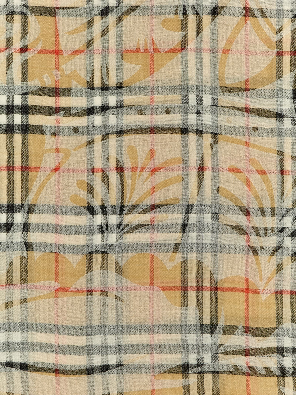 Burberry Equestrian Knight Design Scarf Beige