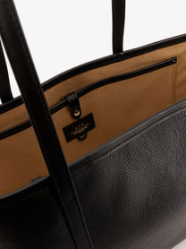 ATP Atelier Women's Eraclea Leather Shoulder Bag Black, view 4