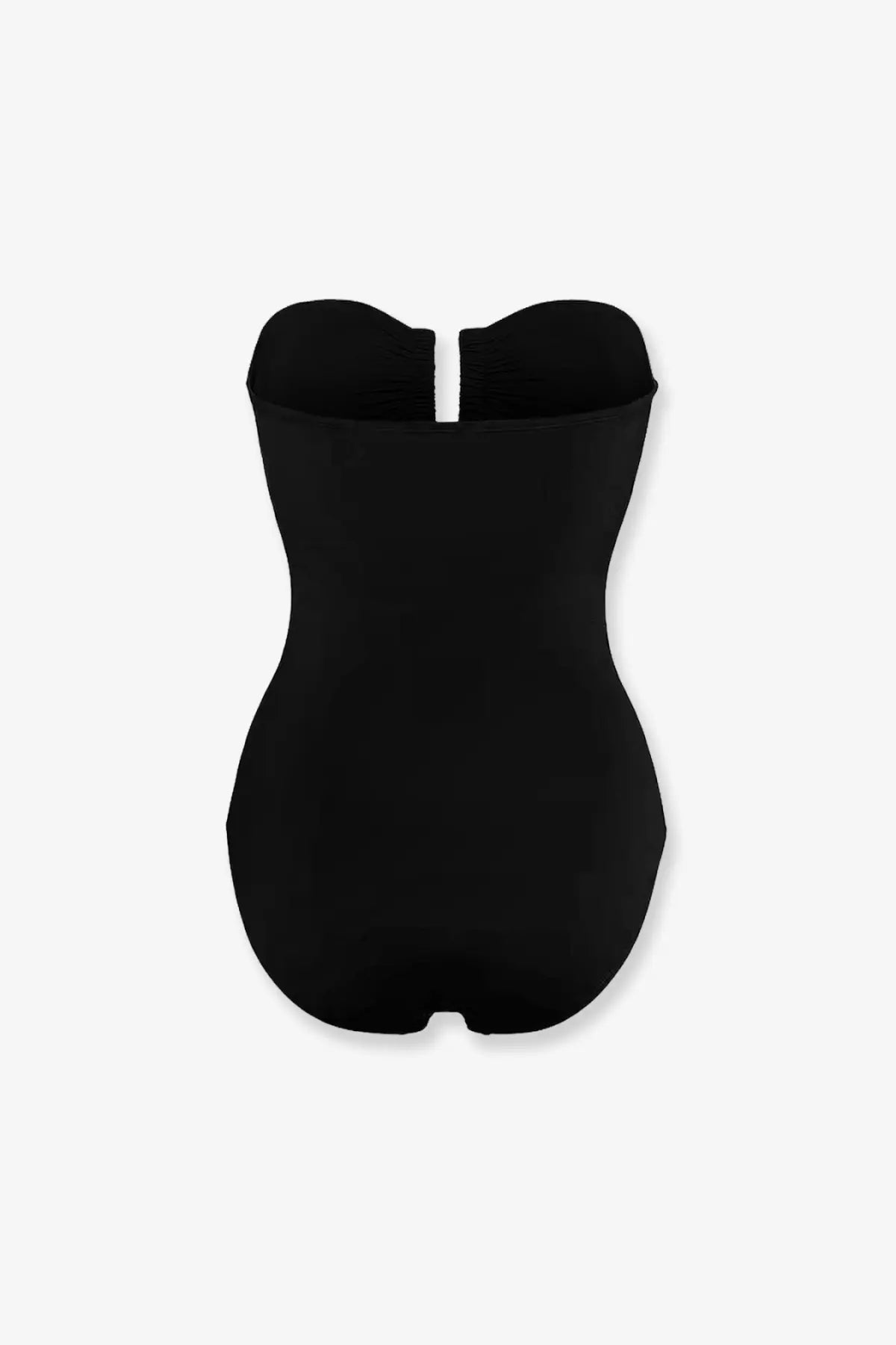 Eres women’s cassiopee black strapless lycra one piece swimsuit with smooth form fitting silhouette