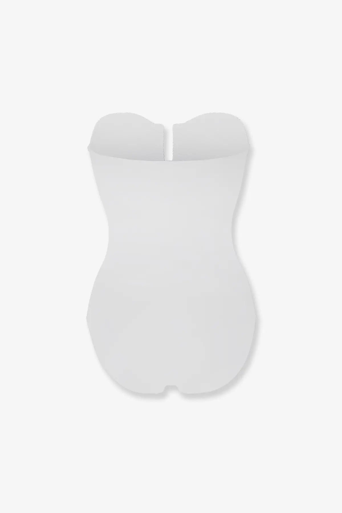 Eres women’s cassiopee lycra one piece swimsuit in white with a sleek strapless corset and subtle seam detailing