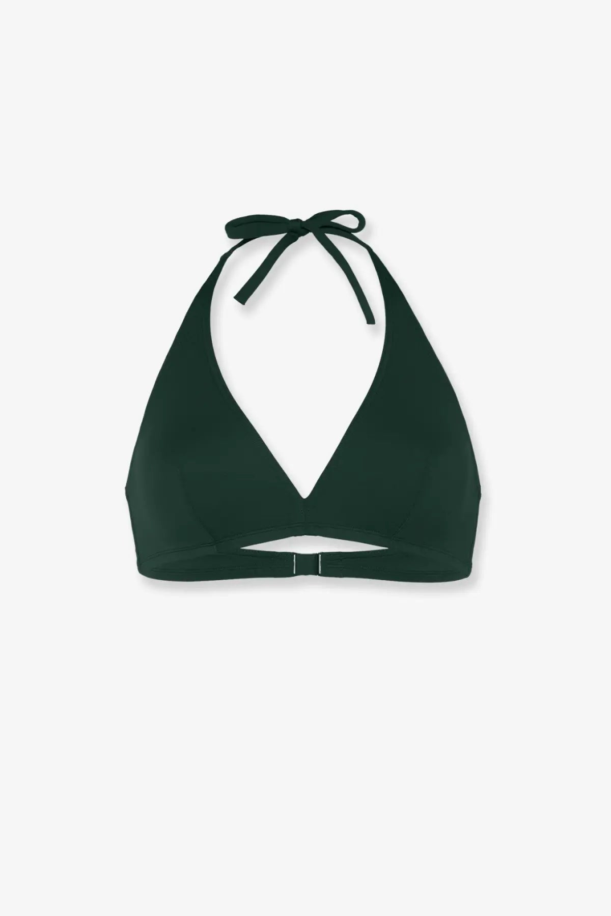 Eres women’s gang duni black nylon halter bikini top with v neckline and adjustable tie-back straps