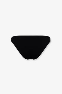 Eres women’s black lycra bikini bottom with a minimalist design and smooth solid finish shown from the back