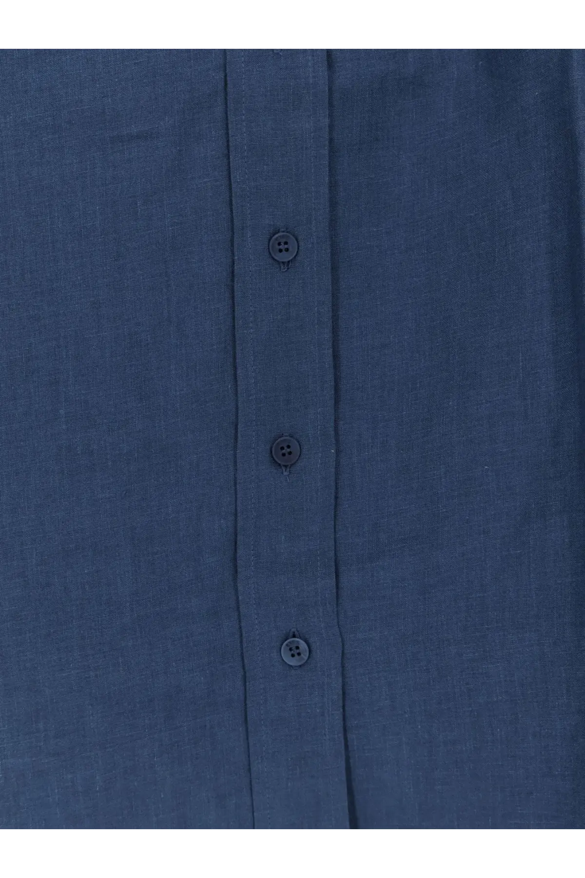Eres women’s mignonette dark blue linen shirt with matching dark buttons down the front
