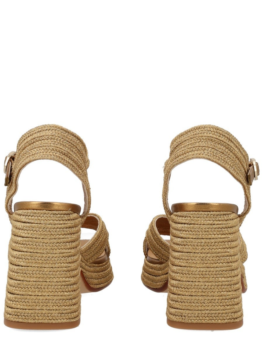 Castañer Women's Espadrille Valley Gold