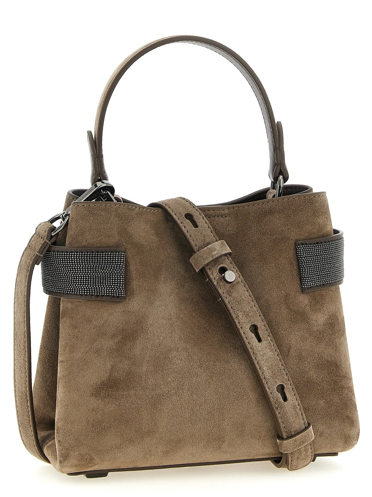 Brunello Cucinelli Essence Small Handbag Brown, view 2